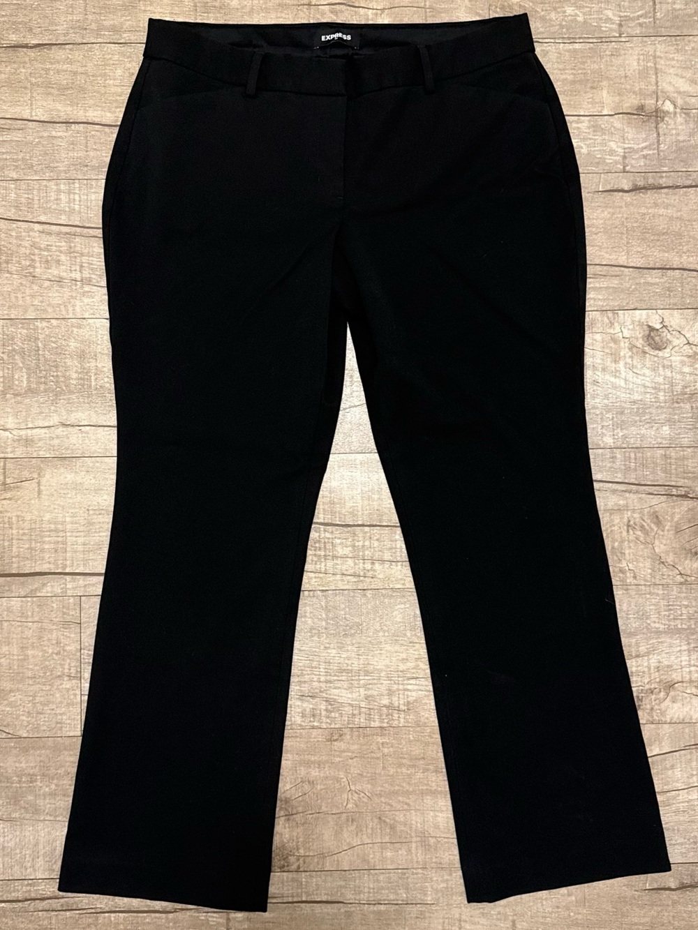 Express Black Straight-Leg Dress Pants